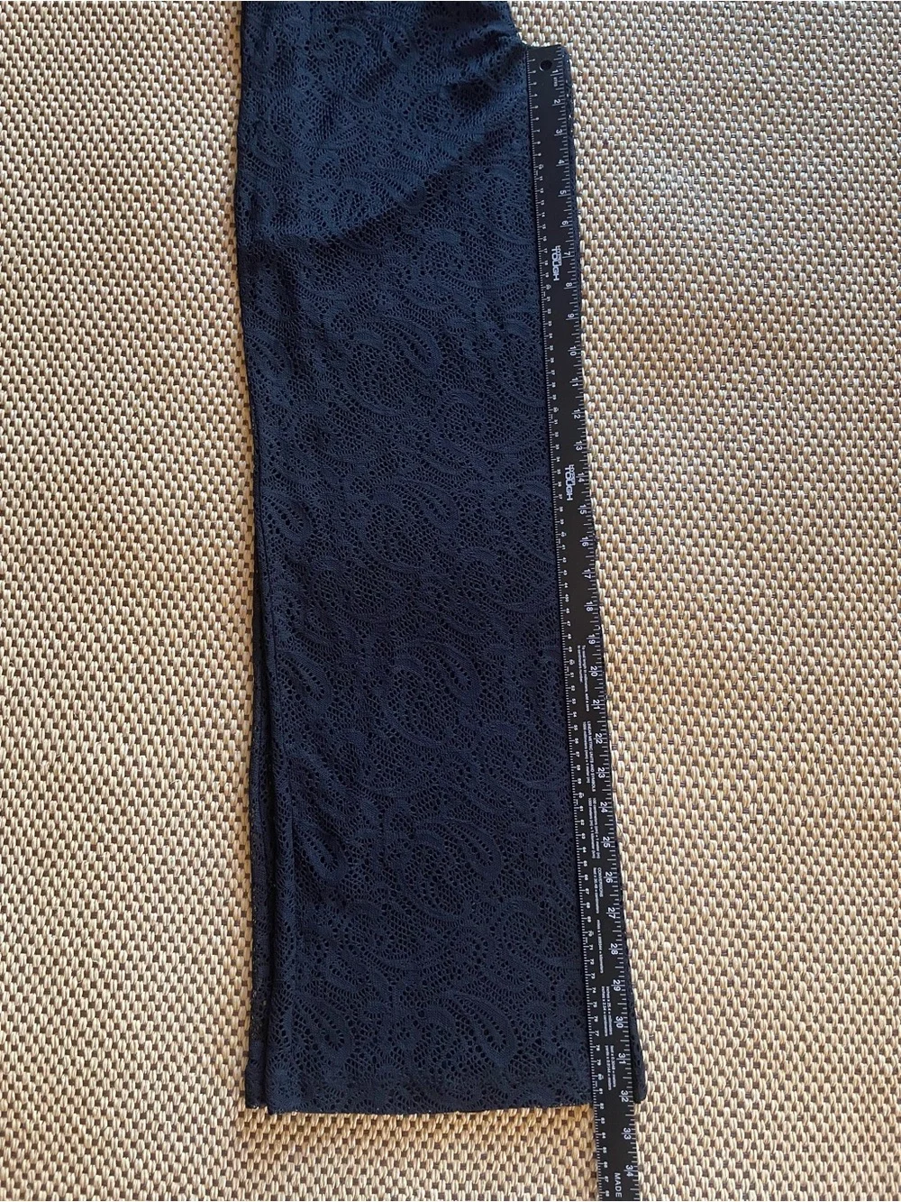 NEW Lace Wide-Leg Pants Swim Cover Black Women’s Medium